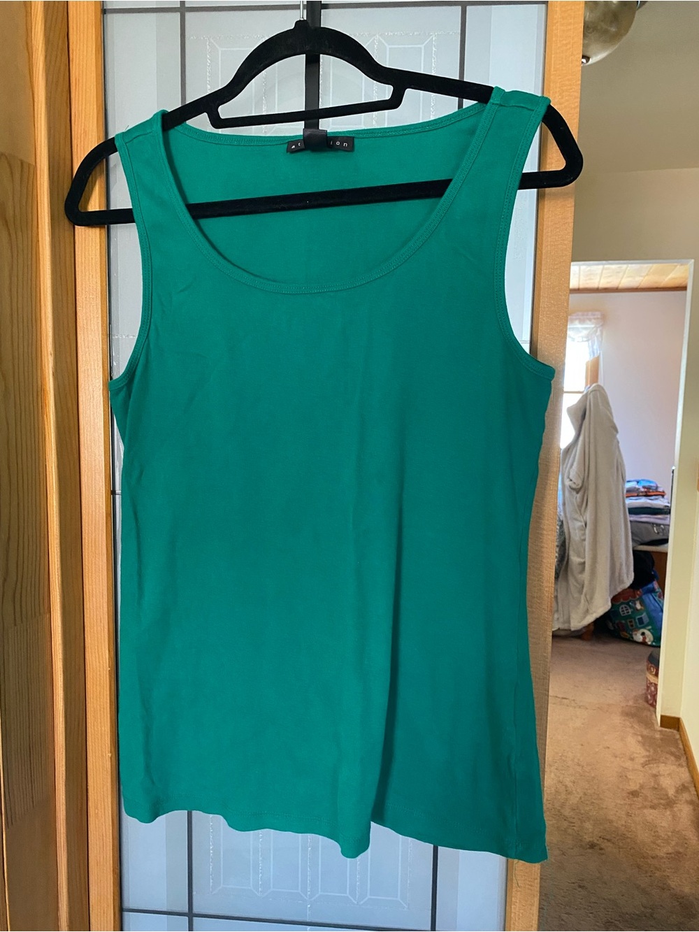 attention Emerald Green Scoop Neck Tank Top